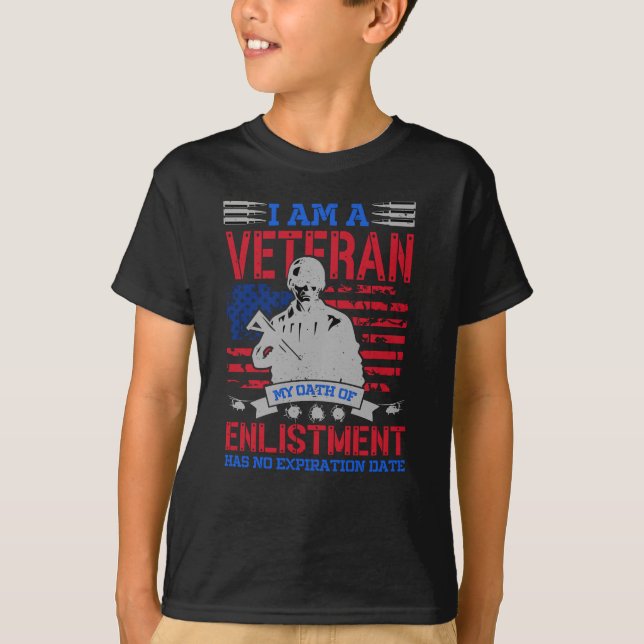 I Am A Veteran - The Perfect USA Hero Gift T-Shirt (Front)