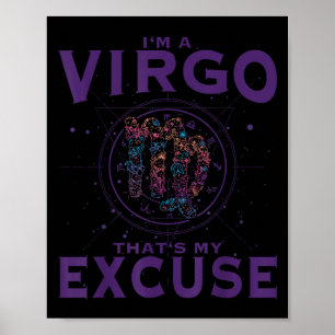 I Am A Virgo Zodiac Sign Graphic Art Virgin Horosc