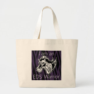 I am a warrior.png large tote bag