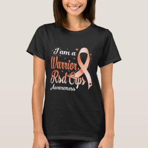 I Am A Warrior Rsd Crps Awareness Orange Ribbon T-Shirt