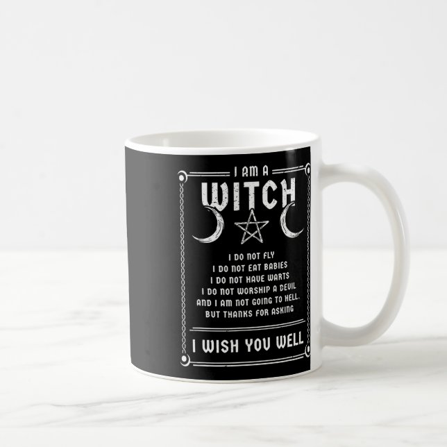 I Am A Witch Wicca Halloween Pagan Costume  Coffee Mug (Right)