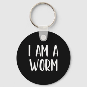 I Am A Worm Halloween Im Simple Costume Easy Funny Key Ring
