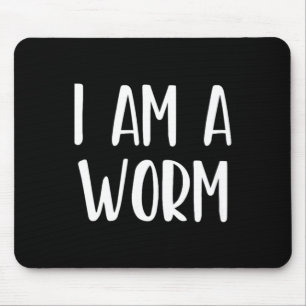 I Am A Worm Halloween Im Simple Costume Easy Funny Mouse Pad