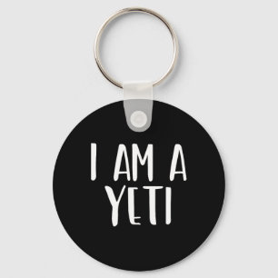 I Am A Yeti Halloween I'm Simple Costume Easy Funn Key Ring