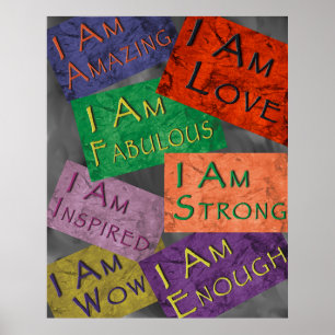 I Am Affirmations Poster