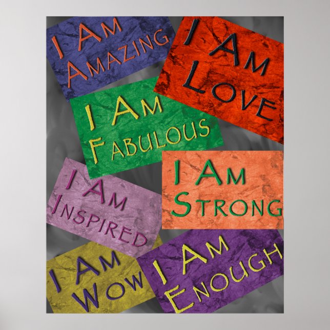 I Am Affirmations Poster (Front)