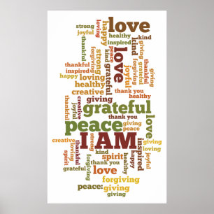 I AM Affirmations Poster