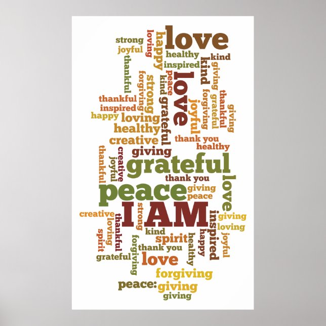 I AM Affirmations Poster (Front)