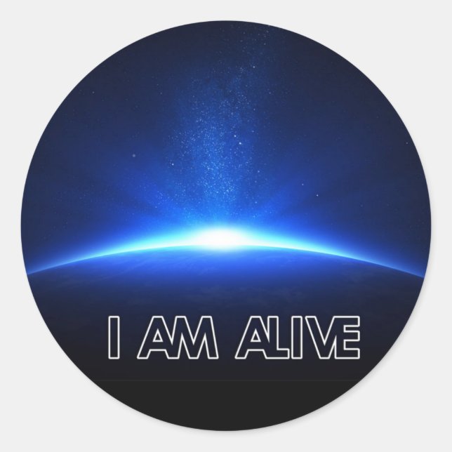 I AM ALIVE CD Cover sticker (Front)