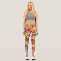 I AM ALL ROSES CAPRI LEGGINGS!