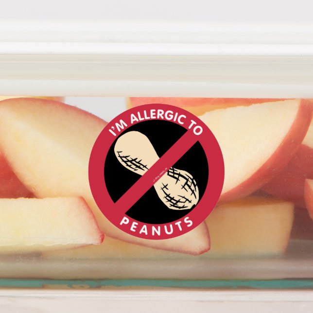 I Am Allergic To Peanuts Kids Nut Allergy (Affixed)