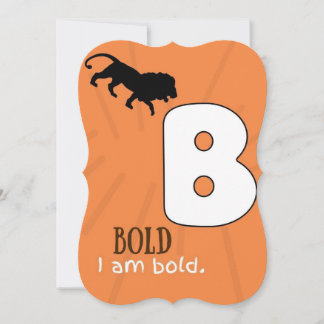 I AM ALPHABET B AFFIRMATION CARD FOR KIDS