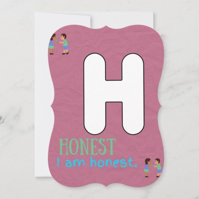 I AM ALPHABET H AFFIRMATION CARD FOR KIDS (Front)