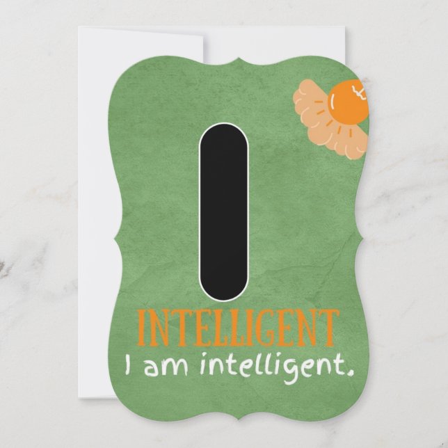 I AM ALPHABET I AFFIRMATION CARD FOR KIDS (Front)