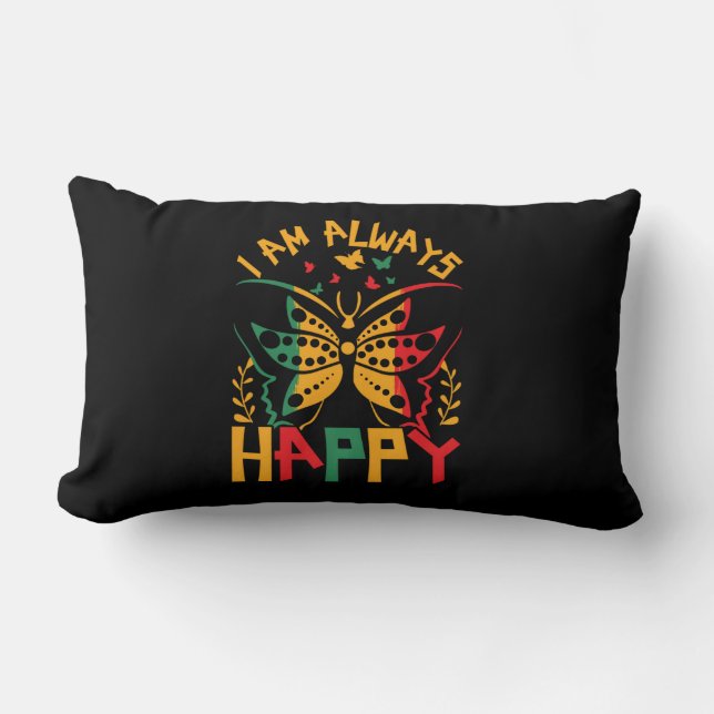 i_am_always_happy_02 lumbar cushion (Front)