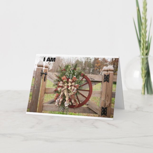 **I AM ALWAYS HERE FOR YOU** CARD (Front)