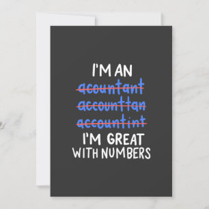 I Am An Accountant Invitation