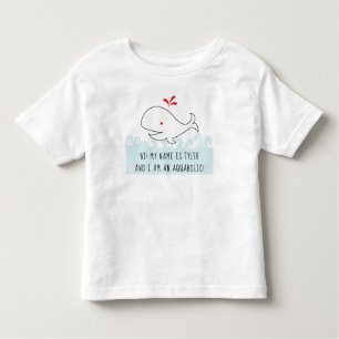 I AM AN AQUAHOLIC WHALE Toddler Fine Jersey TShirt
