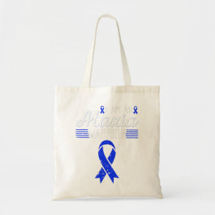 I Am An Ataxia Warrior Blue Ribbon Awareness T-Shi Tote Bag
