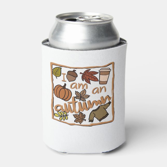 I am an Autumn Classic T-Shirt Can Cooler (Can Front)