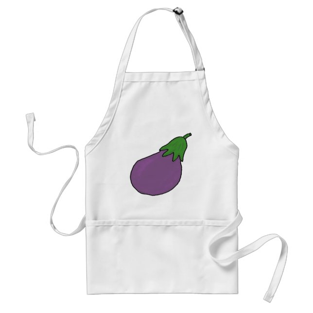I am an eggplant standard apron (Front)