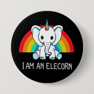 I am an Elecorn 7.5 Cm Round Badge