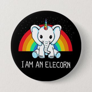 I am an Elecorn 7.5 Cm Round Badge