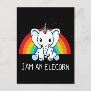 I am an Elecorn postcard