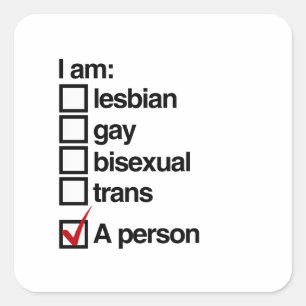 I am an LGBT Person Square Sticker