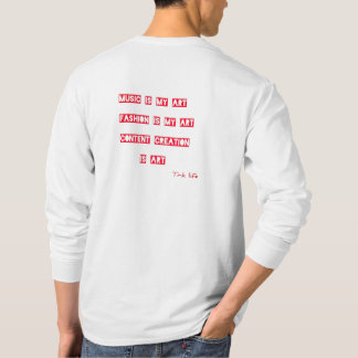 I AM ART Written Words Logo - T.R.K FASHION TSHIRT