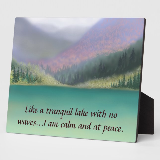 I am at Peace Plaque (Side)