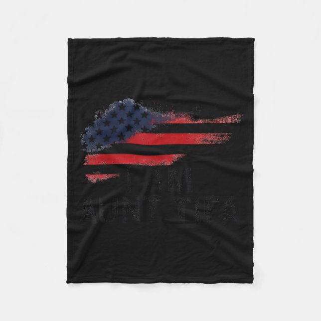 I Am Aunt Tifa Funny Litical Humor  Fleece Blanket (Front)