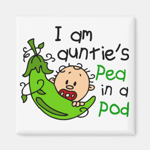 I Am Auntie's Pea In A Pod Magnet