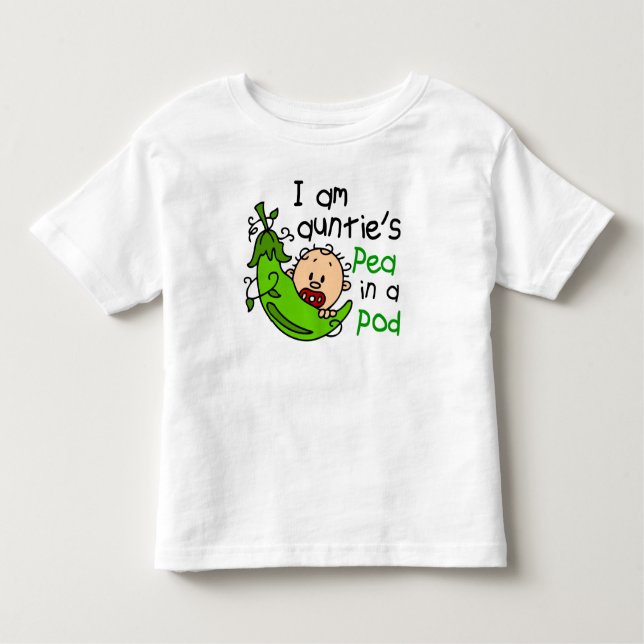 I Am Auntie's Pea In A Pod Toddler T-Shirt (Front)