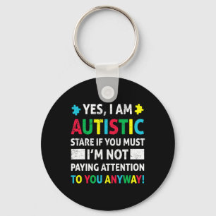 I Am Autistic Fun Autism Awareness Acceptance Puzz Key Ring