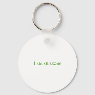 I am awesome key ring