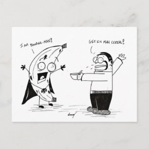 "I AM BANANA-MAN!" Postcard