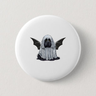 I Am Bat Ghost Dog. Cute Dog Dressed As Ghost Hall 6 Cm Round Badge
