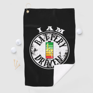 I am battery driven golf towel