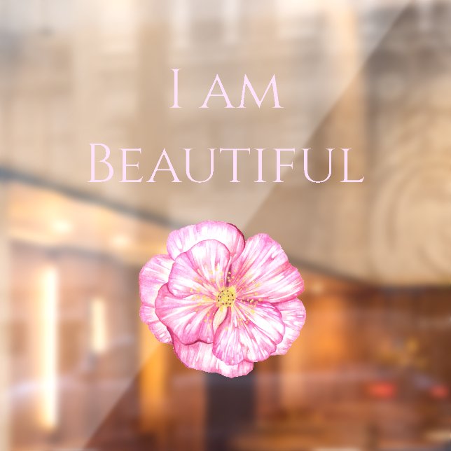 I am Beautiful Floral Pink  (Sheet 2)