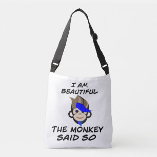 I am beautiful monkey Tote