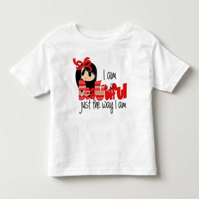 I Am Beautiful-Toddler Fine Jersey T-Shirt (Front)