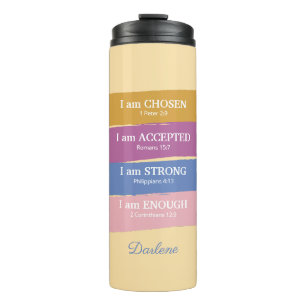 I am Bible Verses Personalised Thermal Tumbler