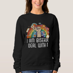 I Am Bisexual Deal With It Bisexual Pride Bisexual Sweatshirt
