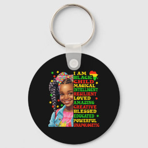 I Am Black Child American African Pride For Junete Key Ring