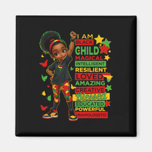 I Am Black Child History Month African American Ki Magnet