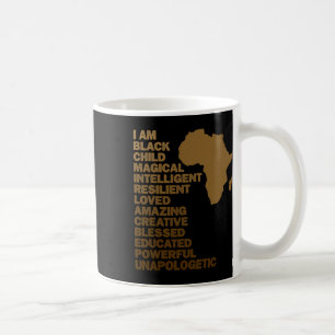 I Am Black Child Magical Black History Month Kids  Coffee Mug