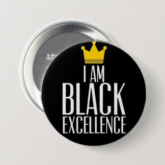 I AM Black Excellence 7.5 Cm Round Badge