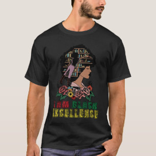 I Am Black Excellence Melanin Women Black Month Hi T-Shirt