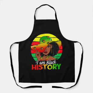 I Am Black History African America Apron